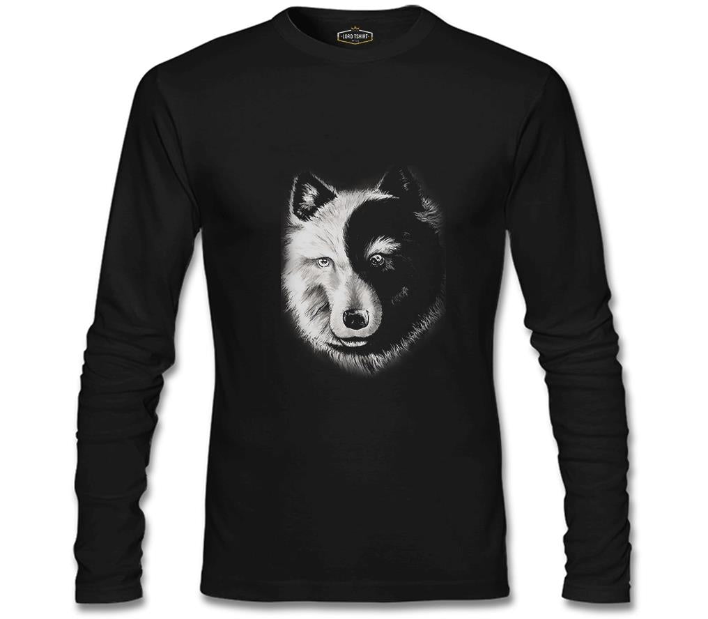 Kurt - Yin Yang Siyah Erkek Sweatshirt