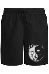 Kurt - Yin Yang Unisex Siyah Şort