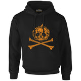 Skull Pumpkin Black Men's Zipperless Hoodie 