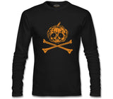 Skull Pumpkin Black Men's Sweatshirt 