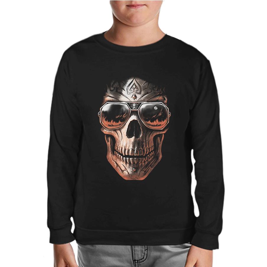 Skull Black Kids Sweatshirt