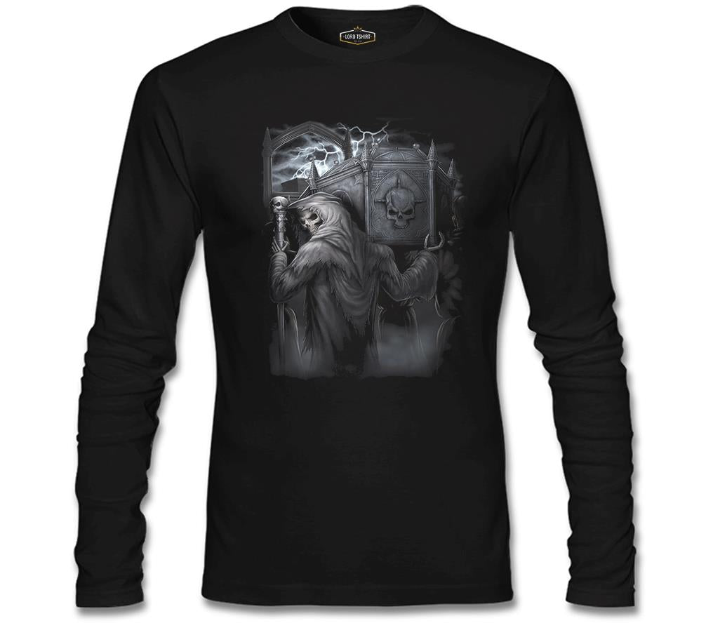 Skull - Coffin Black Men's Sweatshirt