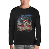 Skull - Pirate Black Kids Sweatshirt