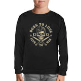Skull - Live Black Kids Sweatshirt