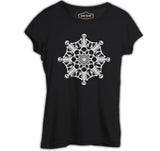 Kurukafa Mandala Siyah Bayan Tshirt