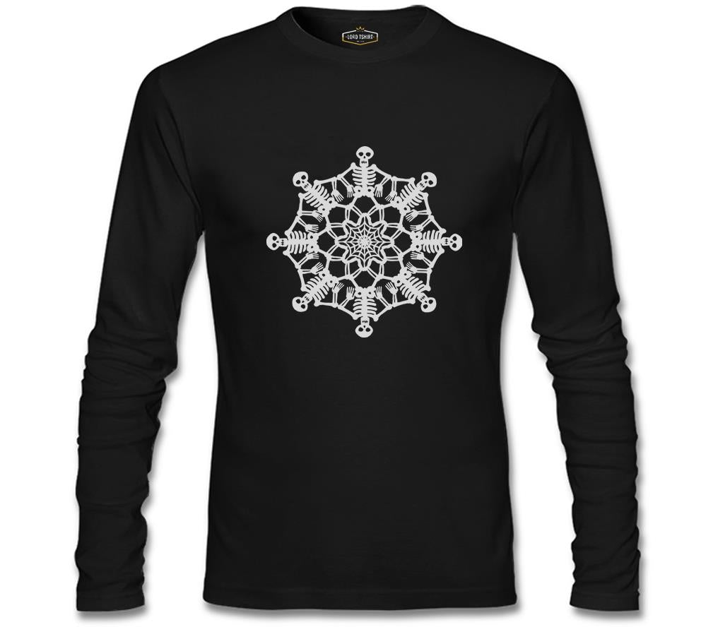 Kurukafa Mandala Siyah Erkek Sweatshirt