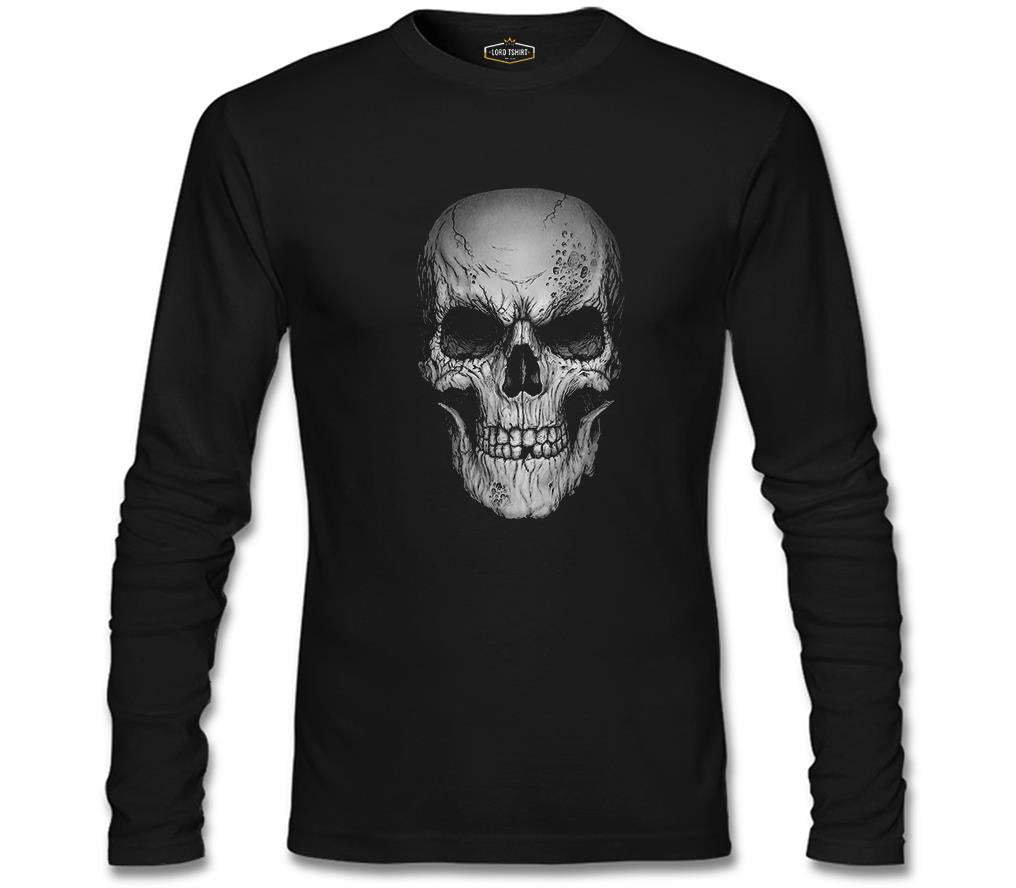 Kurukafa - Smile Siyah Erkek Sweatshirt
