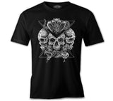 Skull Snake Tattoo Black Men's Tshirt