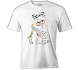 Bird Cat Little Girl White Boy Tshirt