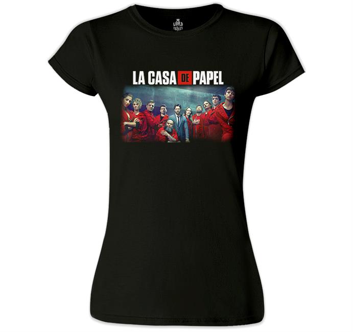 La Casa De Papel - All Siyah Kadın Tshirt