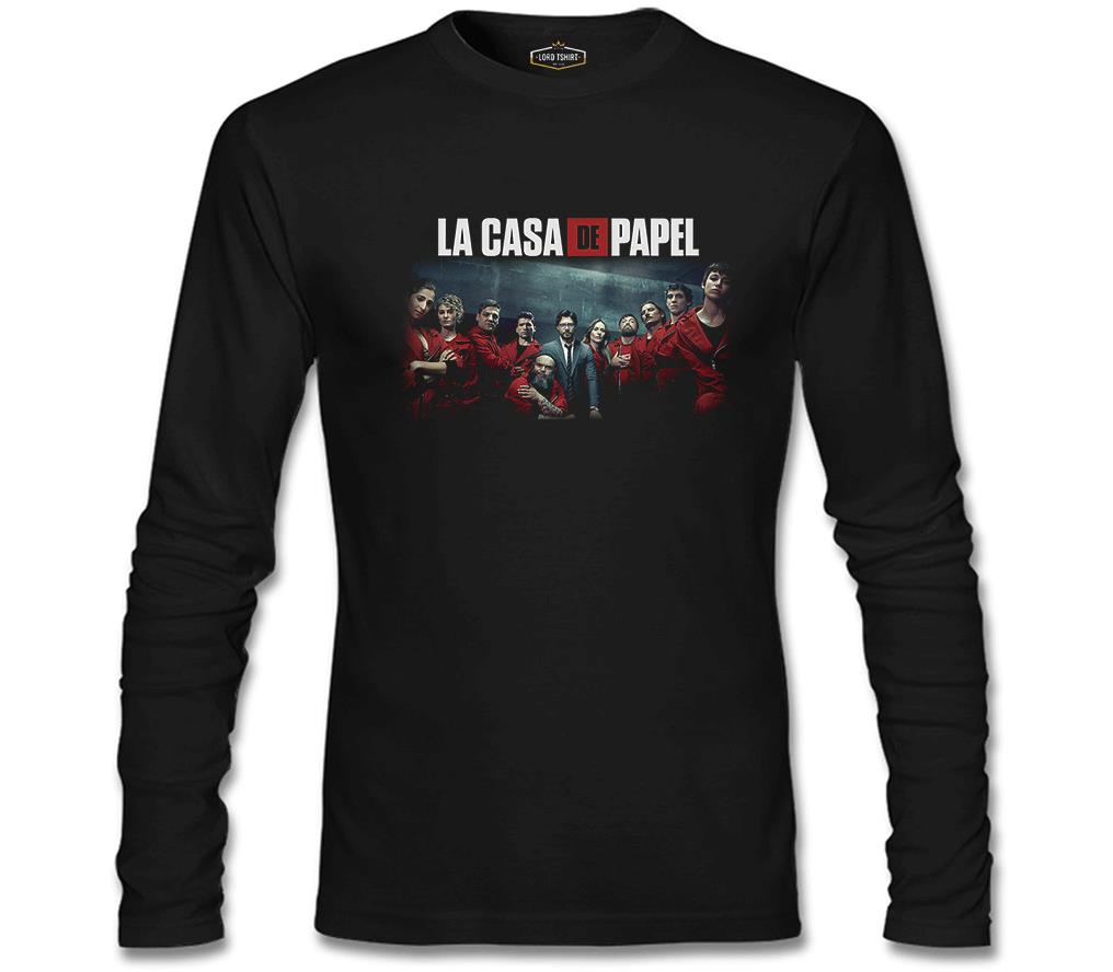 La Casa De Papel - All Siyah Erkek Sweatshirt