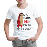 La Casa De Papel - Bella Ciao White Kids Tshirt