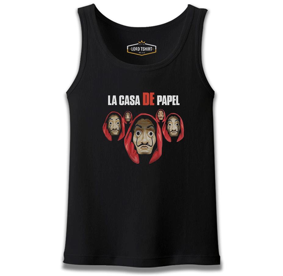 La Casa De Papel - Dali Mask Siyah Erkek Atlet