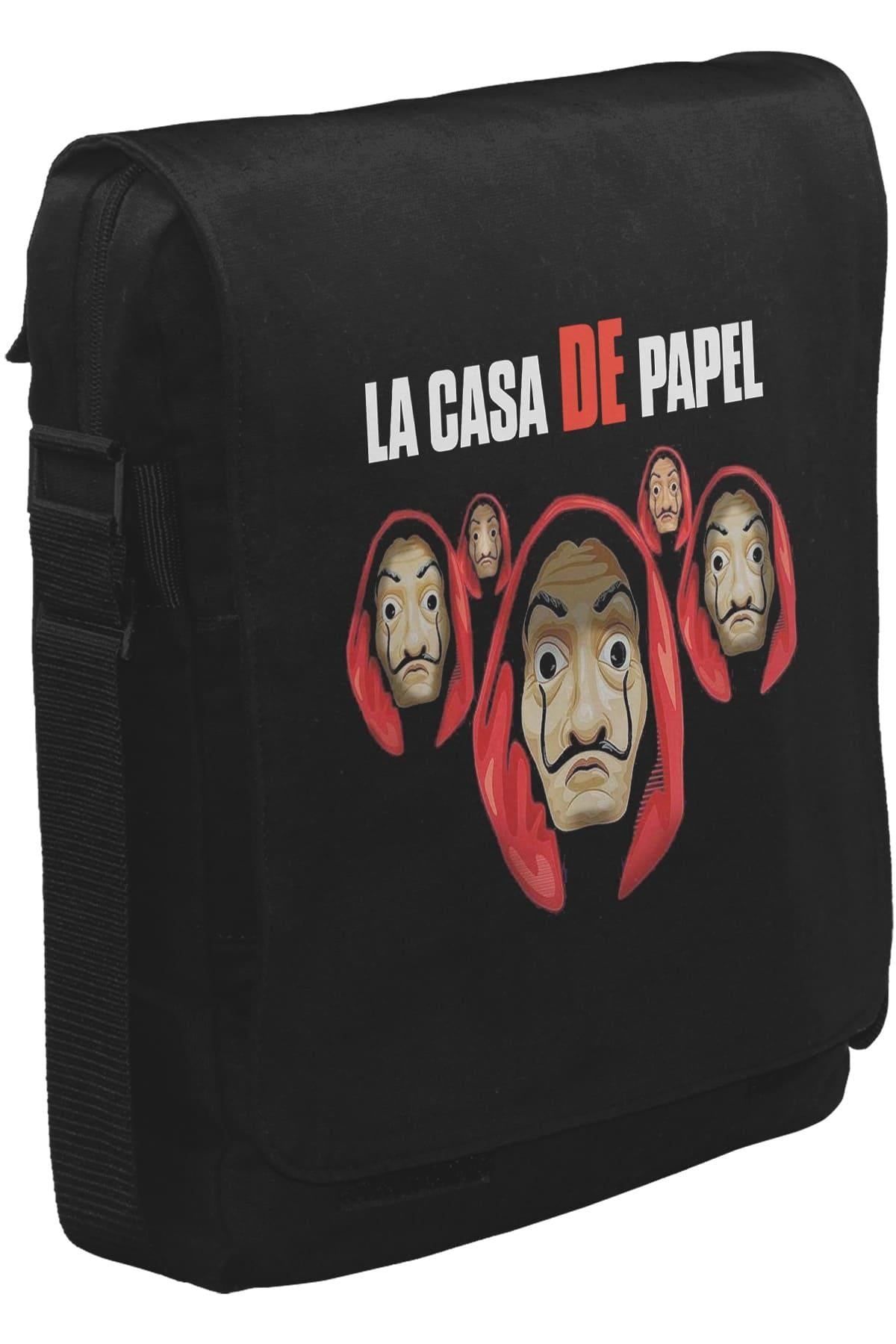 La Casa De Papel I Unisex Siyah Postacı Çanta