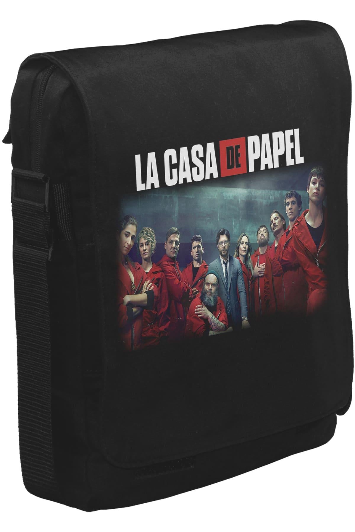 La Casa De Papel II Unisex Siyah Postacı Çanta