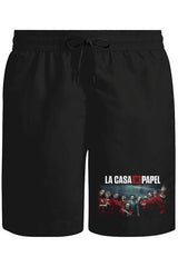 La Casa De Papel II Unisex Siyah Şort