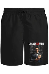La Casa De Papel III Unisex Siyah Şort