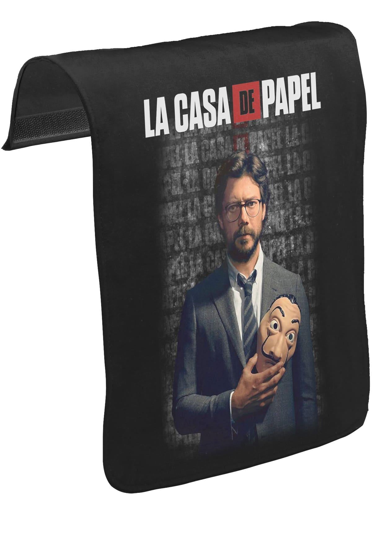 La Casa De Papel III Unisex Siyah Tak-Çıkar Postacı Çanta Kapağı CK-1578
