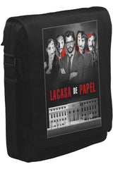 La Casa De Papel - Team Unisex Siyah Postacı Çanta