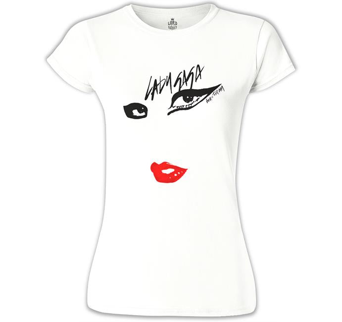 Lady Gaga White Women's Tshirt