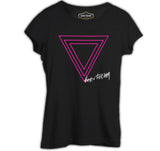 Lady Gaga - Born this Way Logo Siyah Kadın Tshirt
