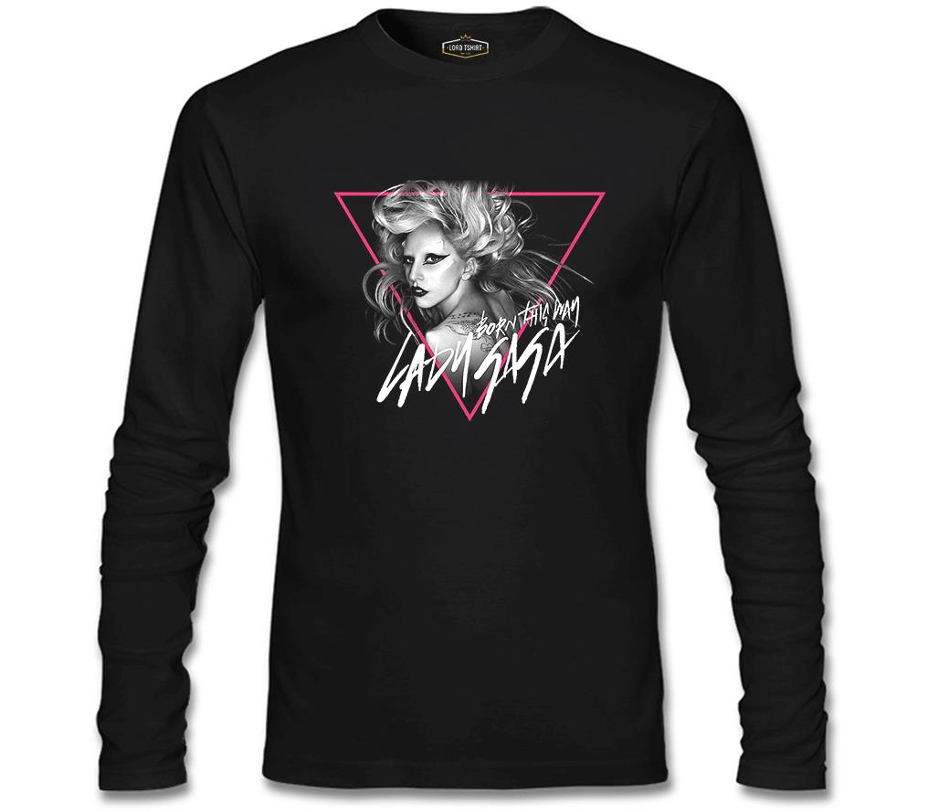 Lady Gaga - Born this Way Siyah Erkek Sweatshirt