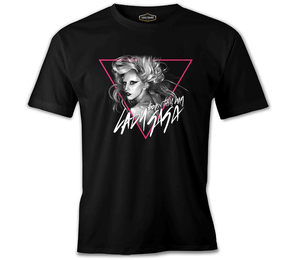 Lady Gaga - Born this Way Siyah Erkek Tshirt