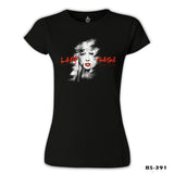 Lady Gaga - Face Siyah Kadın Tshirt