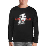 Lady Gaga - Face Black Kids Sweatshirt