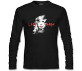Lady Gaga - Face Siyah Erkek Sweatshirt