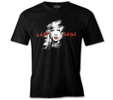 Lady Gaga - Face Siyah Erkek Tshirt