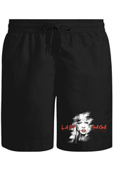 Lady Gaga - Face Unisex Siyah Şort