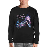 Lady Gaga - Motorcycle Black Kids Sweatshirt