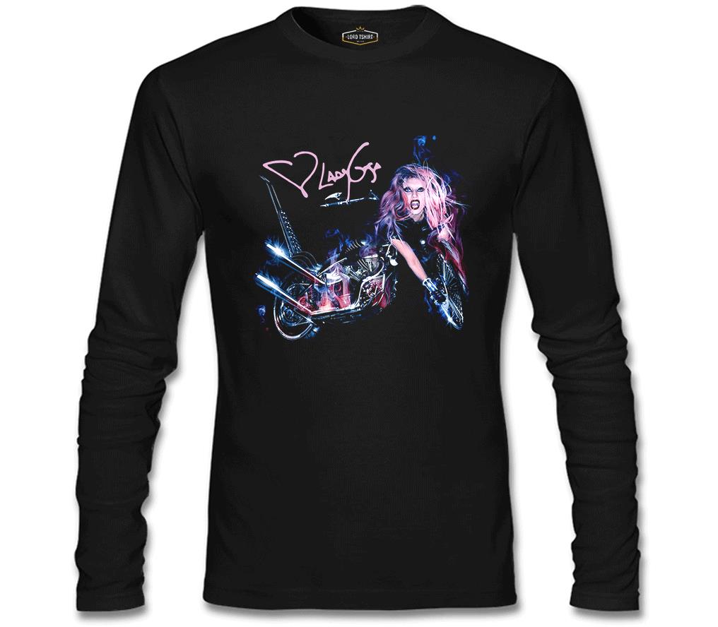 Lady Gaga - Motorcycle Black Men's Sweatshirt