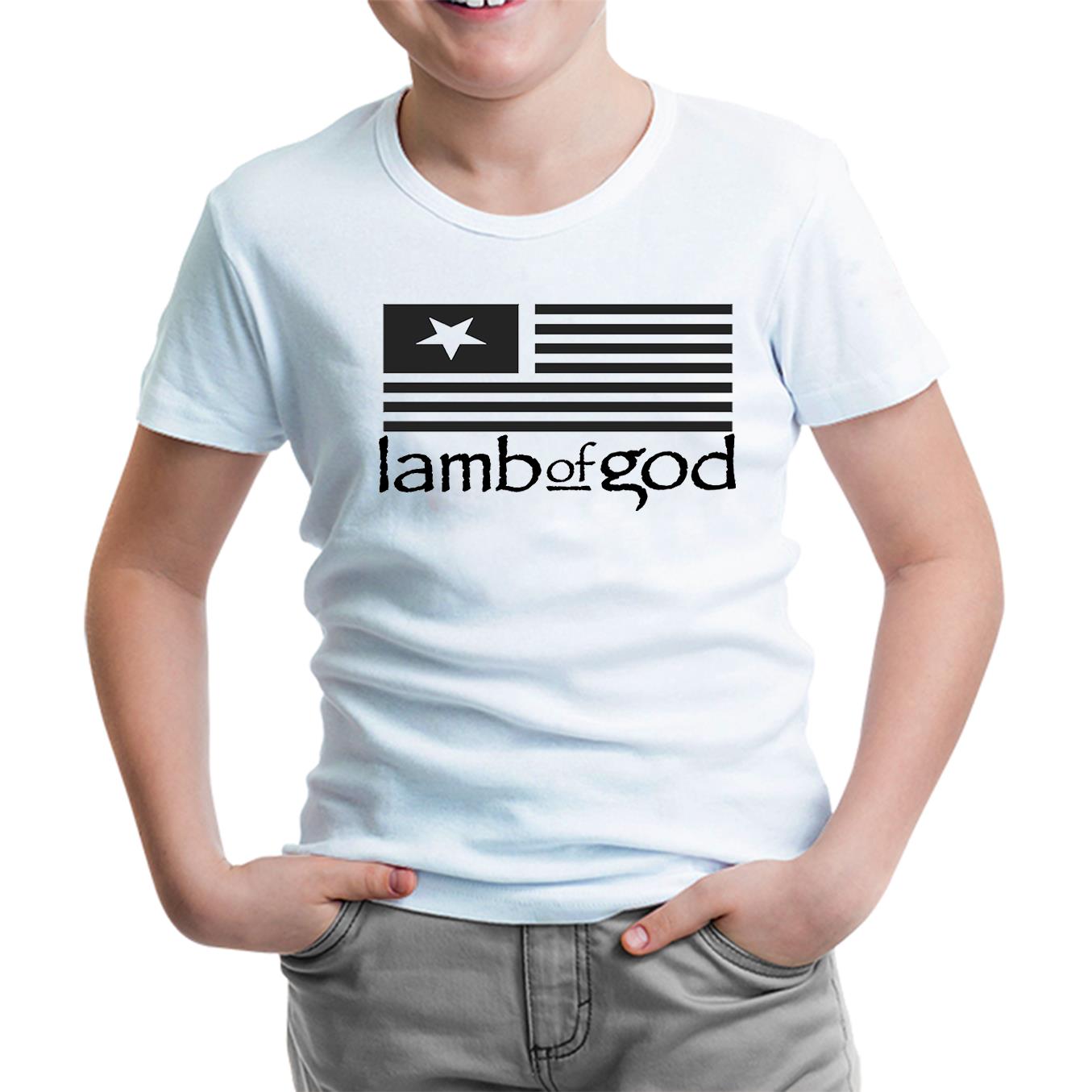 Lamb of God - Logo Beyaz Çocuk Tshirt
