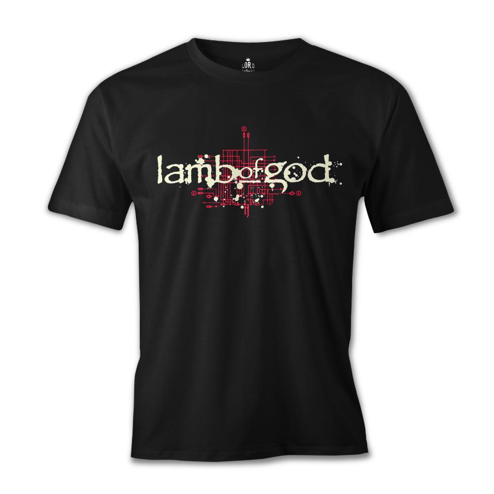 Lamb of God - Logo Siyah Erkek Tshirt