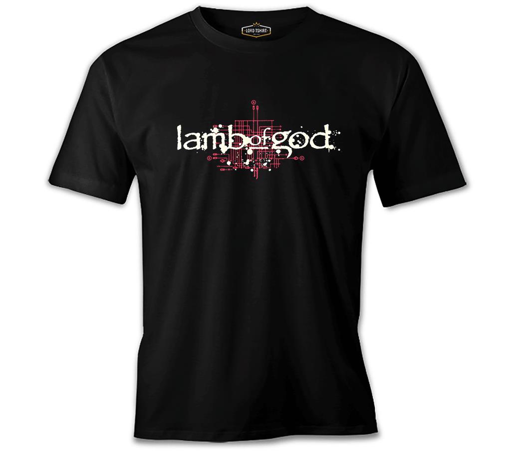 Lamb of God - Logo Siyah Erkek Tshirt