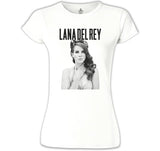 Lana Del Rey Beyaz Kadın Tshirt