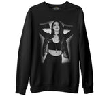 Lana Del Rey - Sad  Siyah Erkek Kalın Sweatshirt