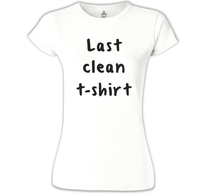 Last Clean Tshirt Beyaz Kadın Tshirt