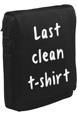 Last Clean Tshirt Unisex Siyah Postacı Çanta