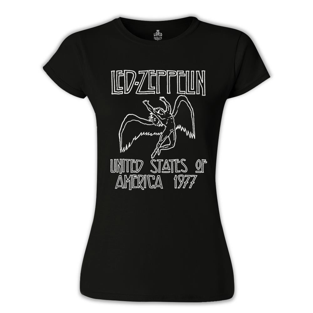 Led Zeppelin - 1977 Black Women's Tshirt