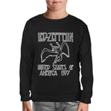 Led Zeppelin - 1977 Siyah Çocuk Sweatshirt