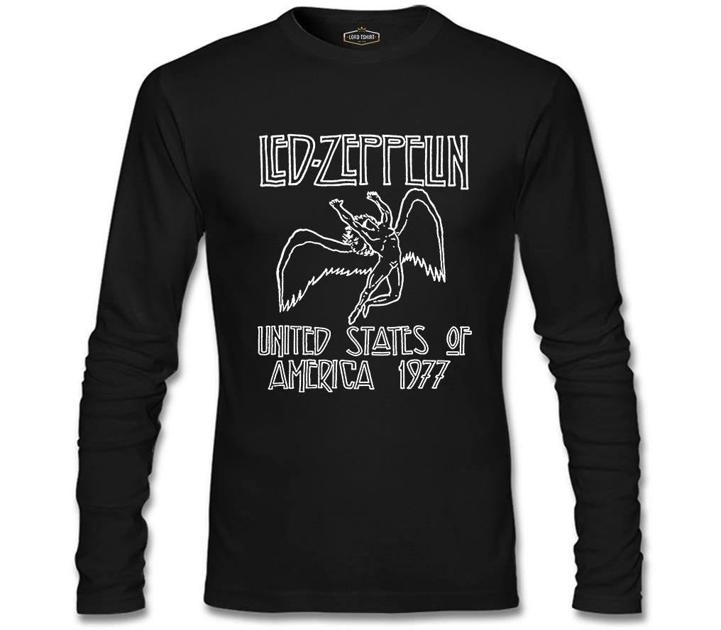Led Zeppelin - 1977 Black Men's Sweatshirt
