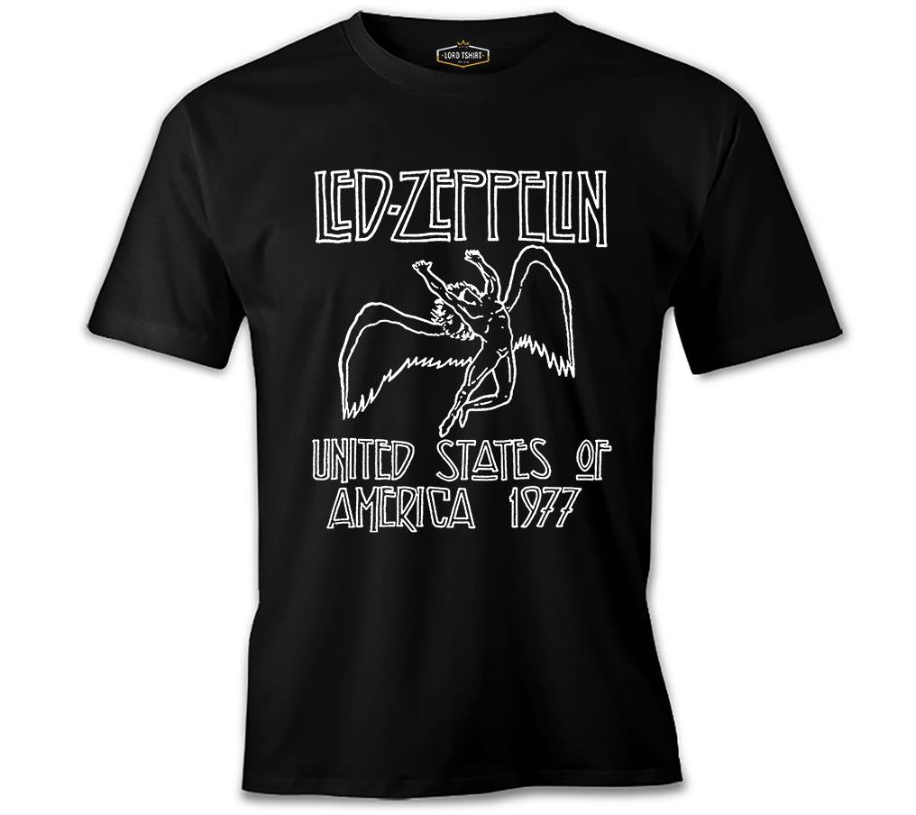 Led Zeppelin - 1977 Black Men's Tshirt