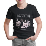 Led Zeppelin - Group Black Kids Tshirt