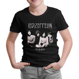 Led Zeppelin - Grup Siyah Çocuk Tshirt