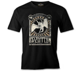 Led Zeppelin - Madison Vintage Siyah Erkek Tshirt