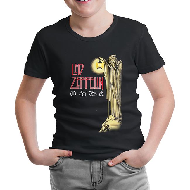 Led Zeppelin - Stairway to Heaven Black Kids Tshirt