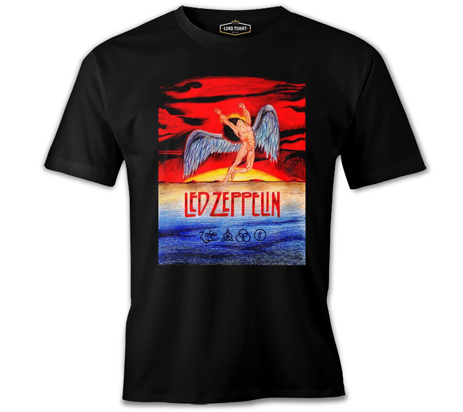 Led Zeppelin - Sun of the Angel Black Men's Tshirt